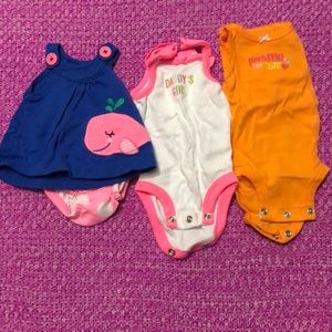 Newborn onesies with one outfit